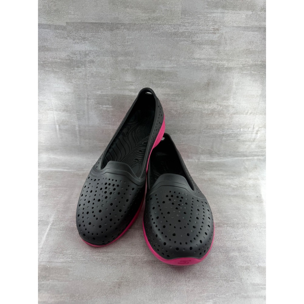 Skechers Go Walk Smart Mahalo Black Pink Water Slip On Shoes 111102 Women Sz 9